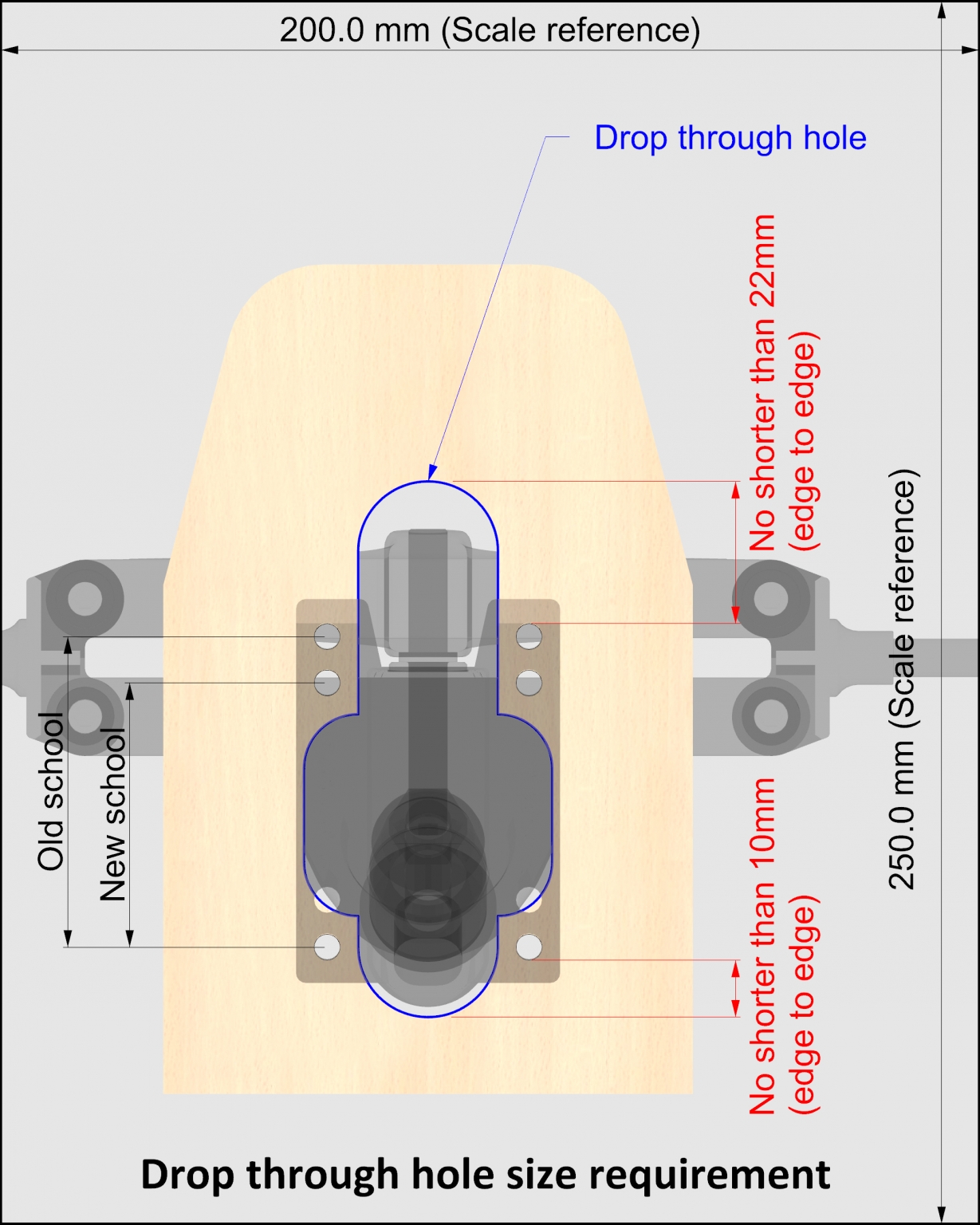 One set of two trucks Major Arc Longboards